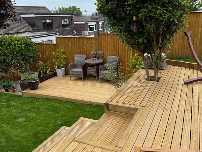 sloping garden design