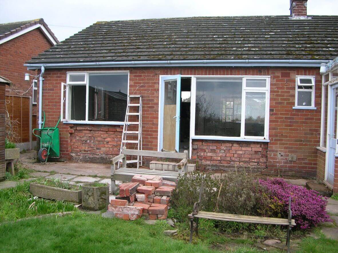 Before new decking installed