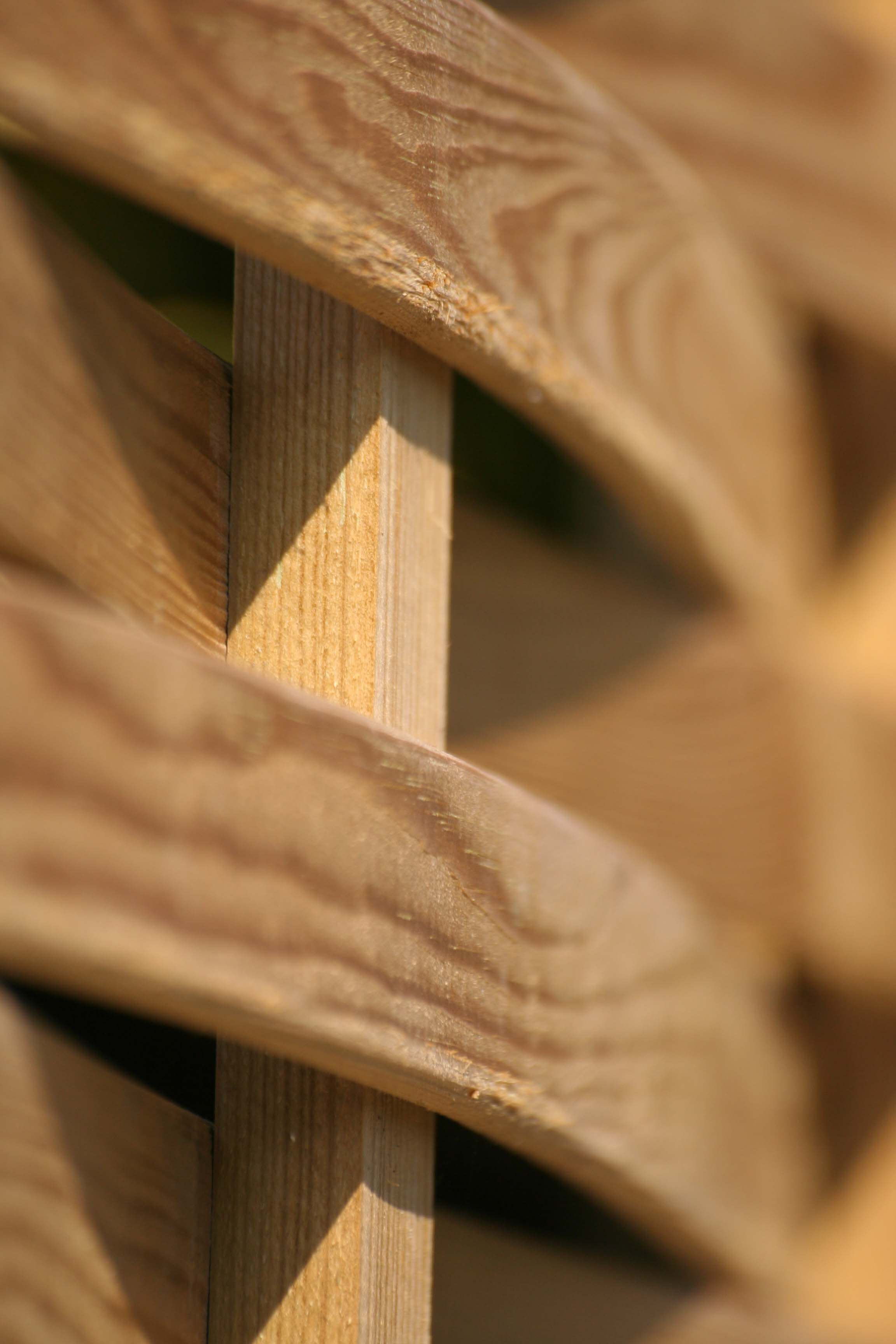 woven fence panel very close up