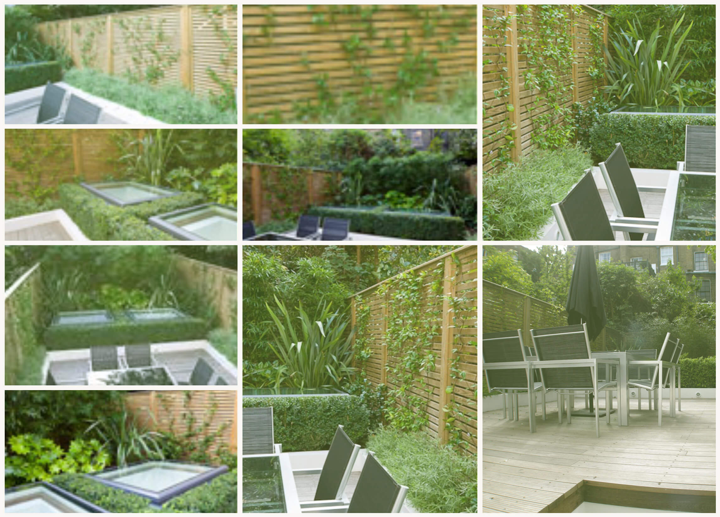 Venetian Panels in Chelsea London Courtyard