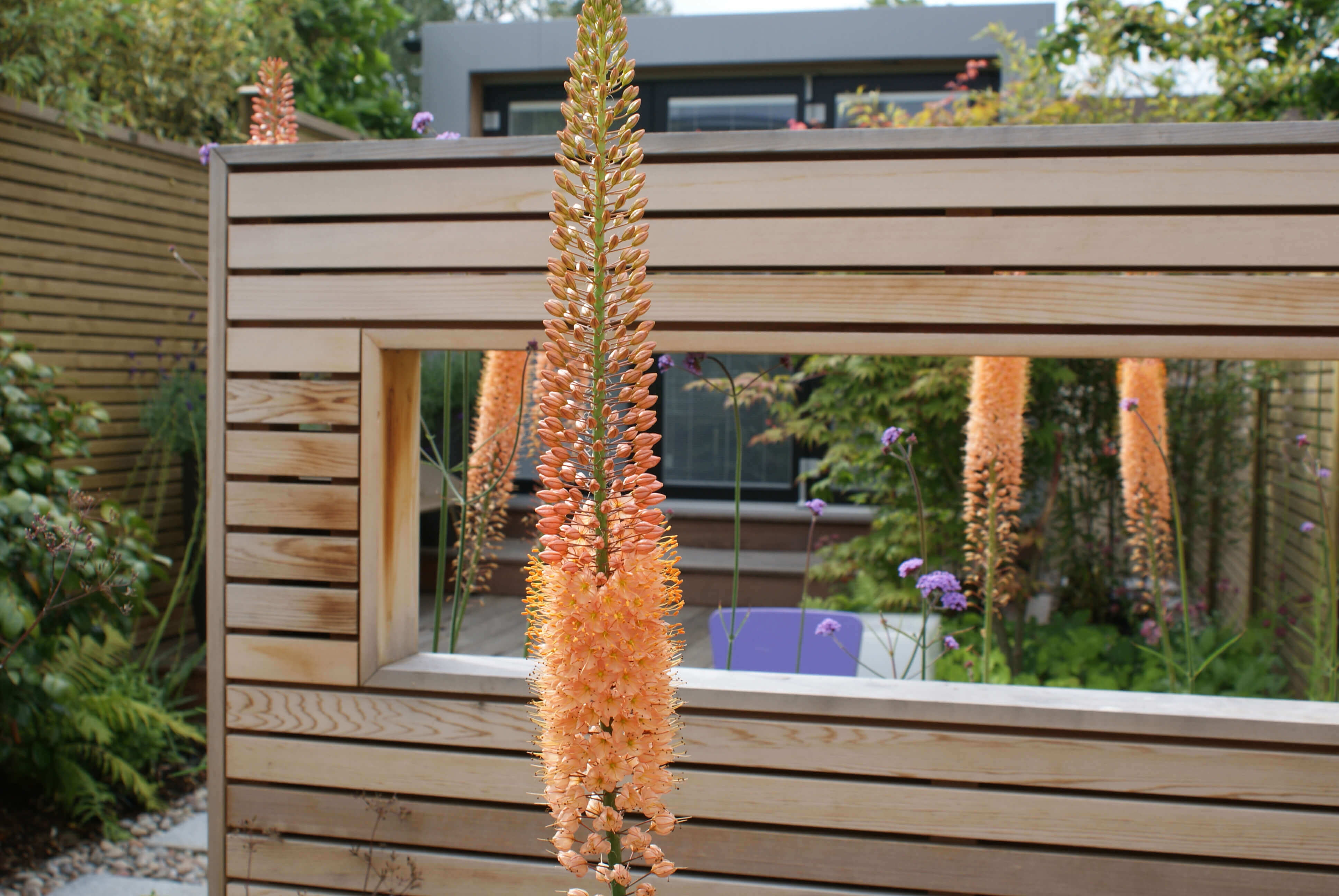 Close up Venetian fencing screen