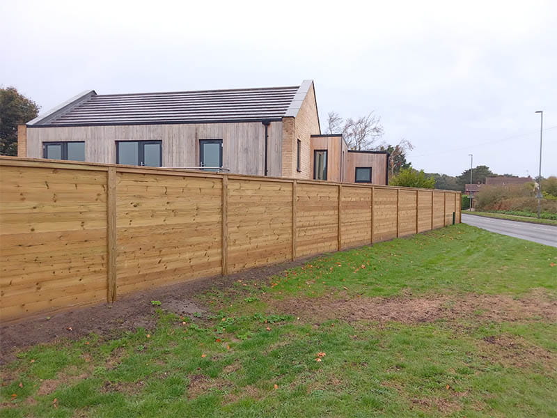 Decibel noise reduction fence panel Jacksons Fencing
