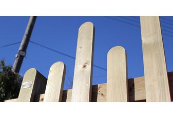 Different styles of picket fencing