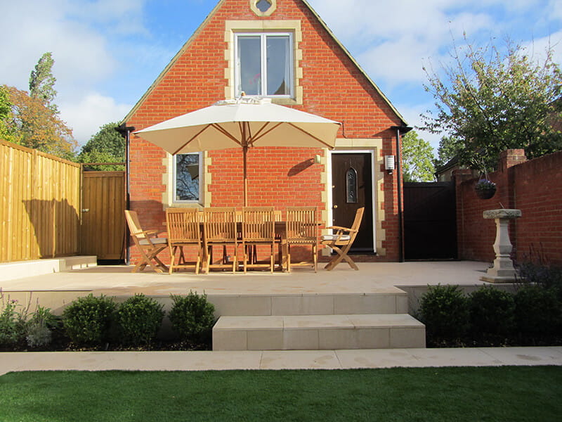 Chilham fence panel in garden rennovation