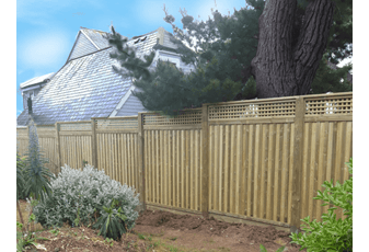 Coastal home installs weather resistant premium fence panels