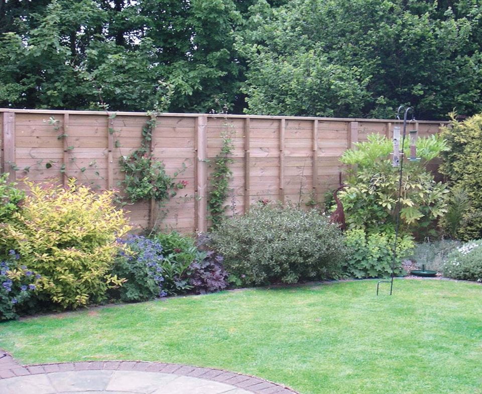 Jacksons acoustic fence in garden