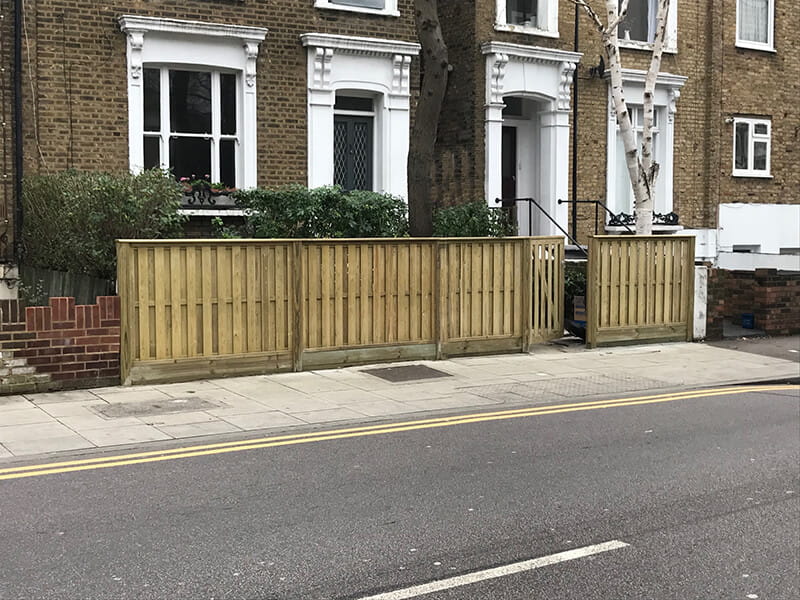 Front garden fencing