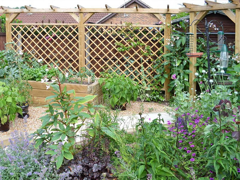 garden decor pergola and trellis