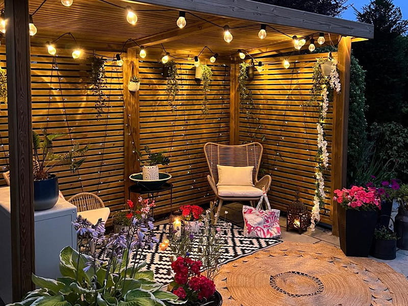 garden decor shelter outdoor lighting