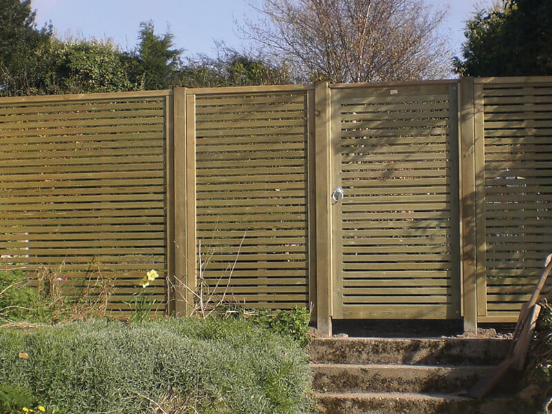 see through gate for security