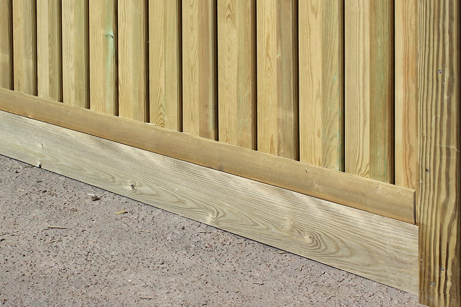 Bad weather wooden fence