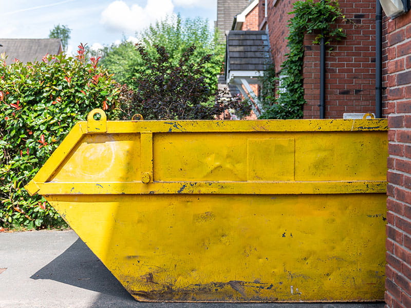 hire a skip to dispose of old fence panels