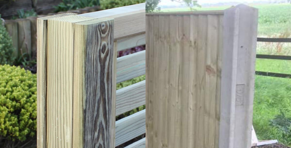 concrete vs timber fence posts
