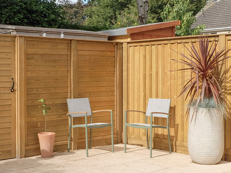 Chilham fence panels Modern double sided fence panels