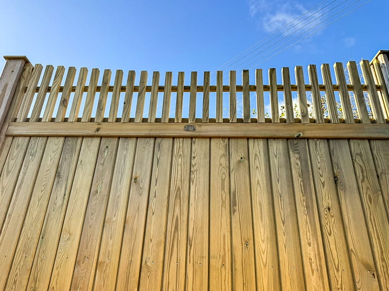 Modern fence topper panel