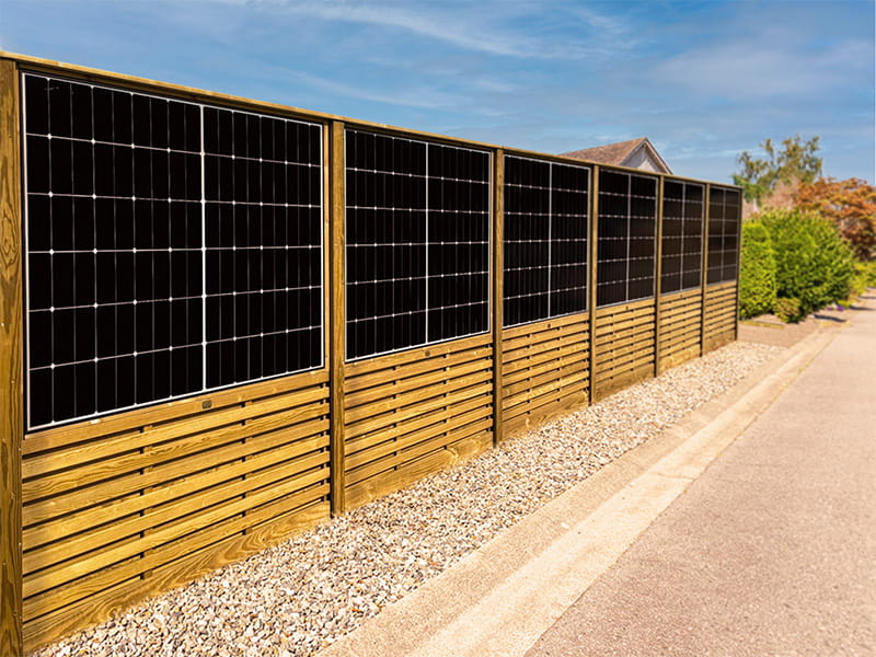 Modern solar fence panels
