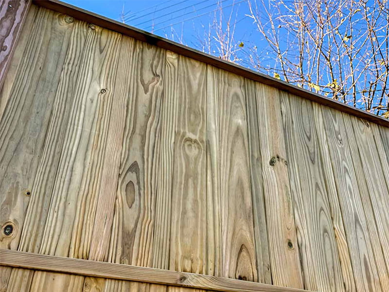 PineGroove modern solid fence panels