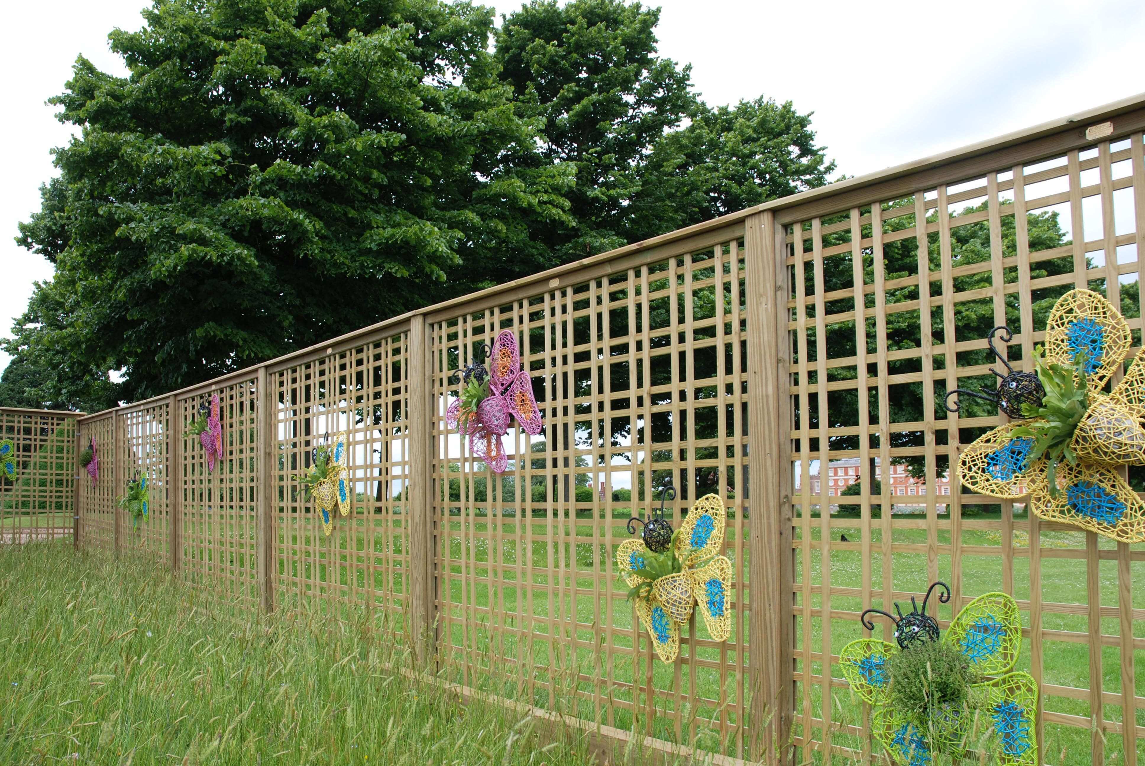 Hampton court Tartan trellis butterfly enclosure