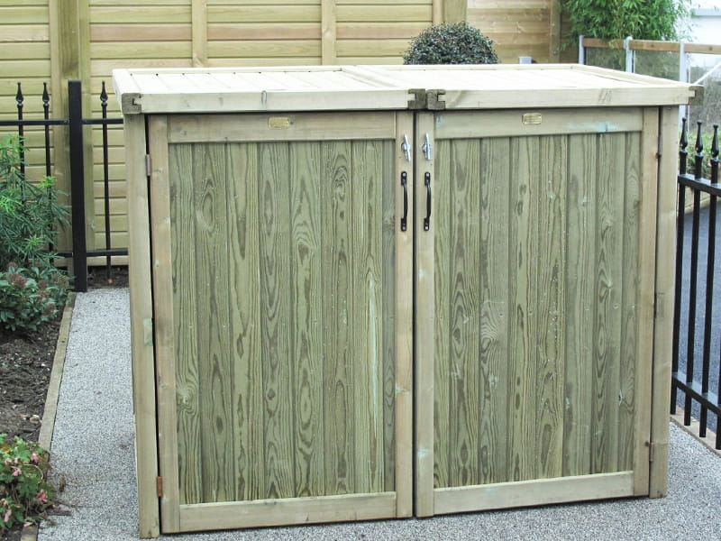 wheelie bin store