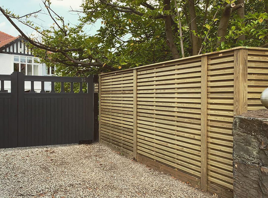 treated timber fencing