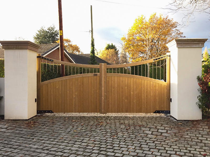 Timber Driveway Gates Why Internal Steel Frames Matter