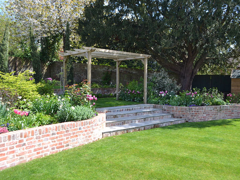 Walkways with Garden Pergolas