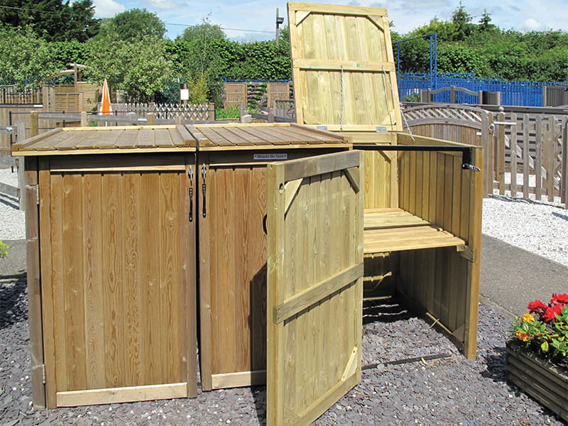 Triple Wheelie Bin Store Triple Wheelie Bin Storage