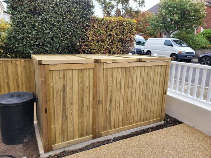 Double Wheelie Bin Storage Wheelie Bin Storage for Front Gardens