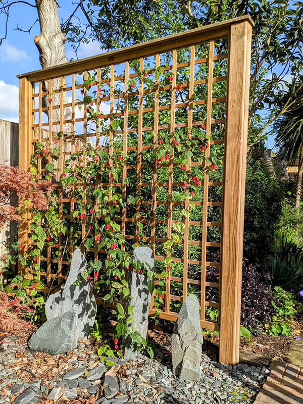 Wildlife friendly trellis panel