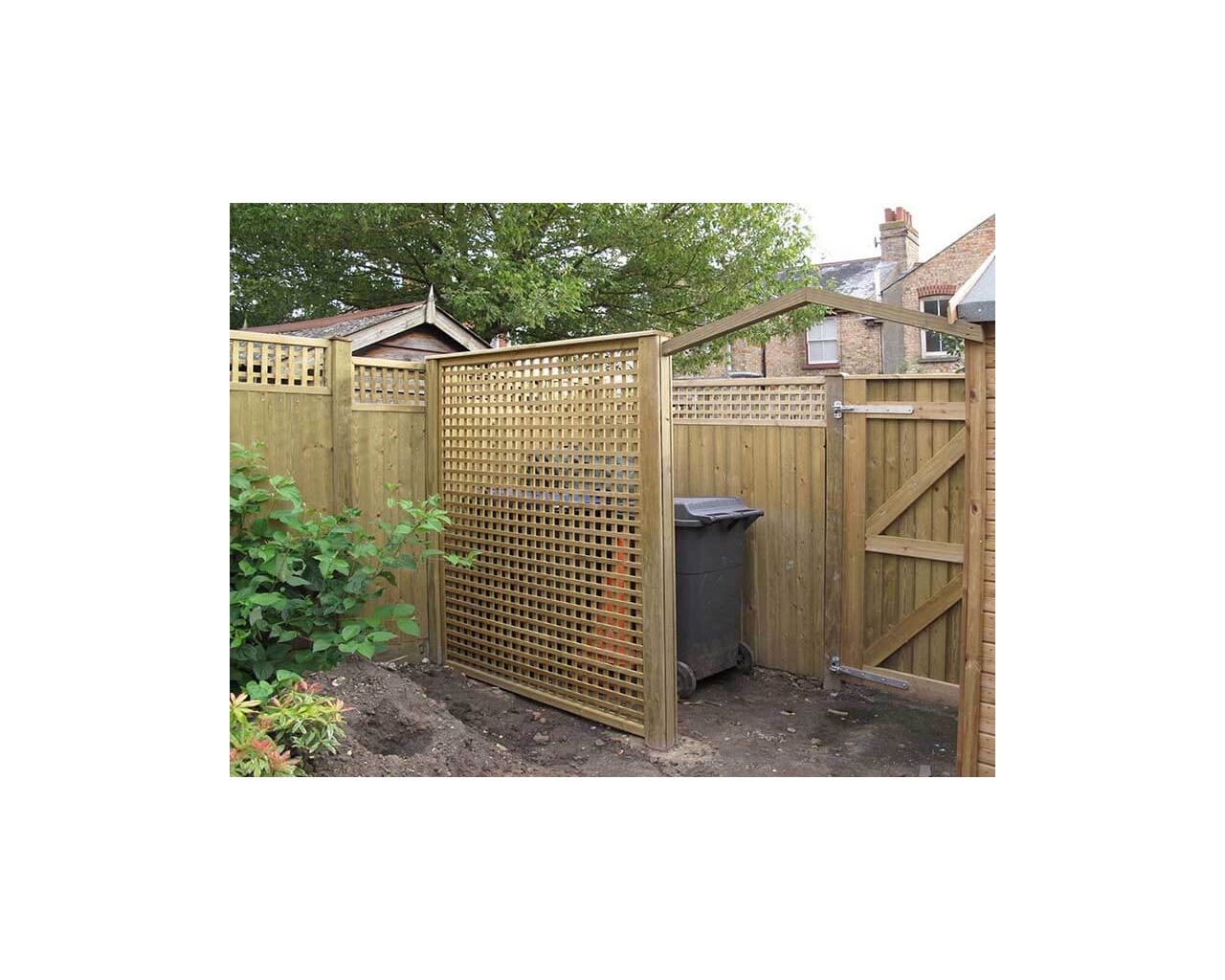 Garden lattice trellis screen