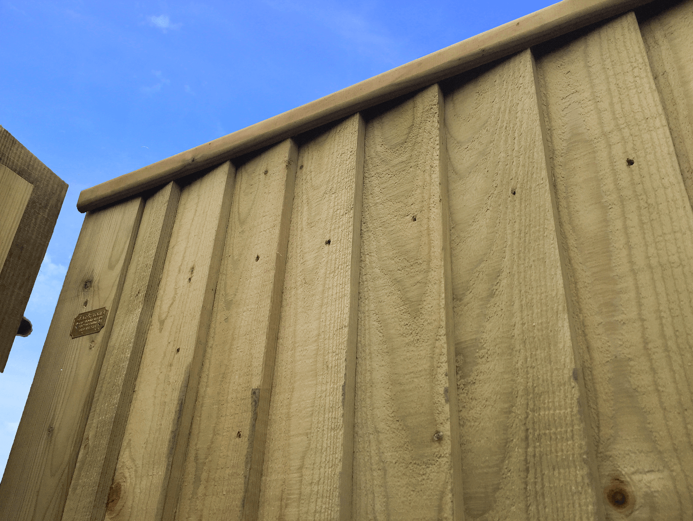 Featherboard garden gate