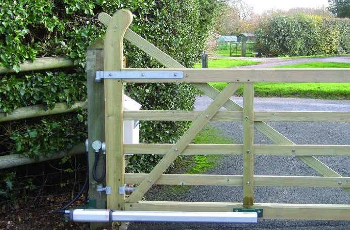 Timber automated gate