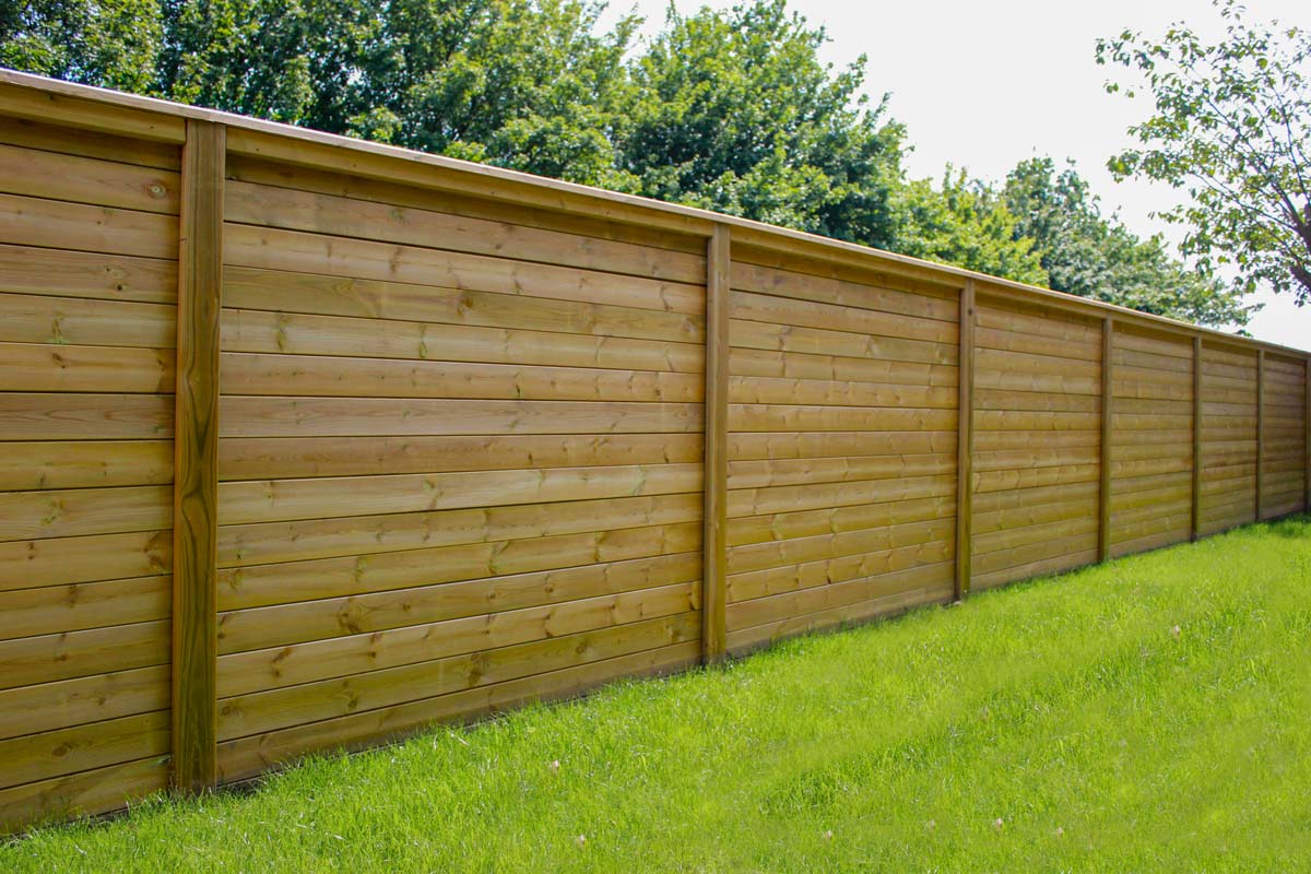 Acoustic fencing along motorway