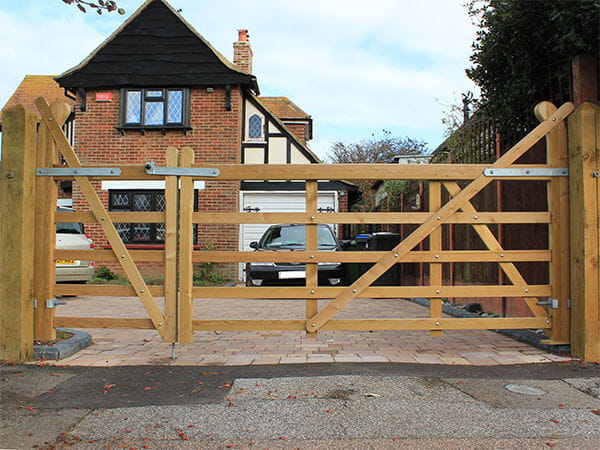 Timber Entrance gates