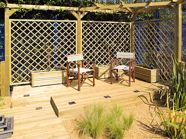 Garden decking