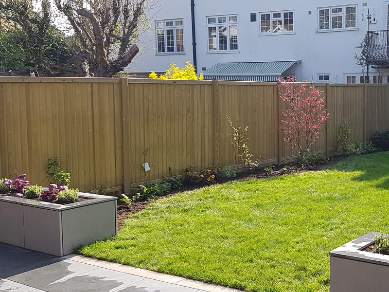 contemporary slatted fence panels