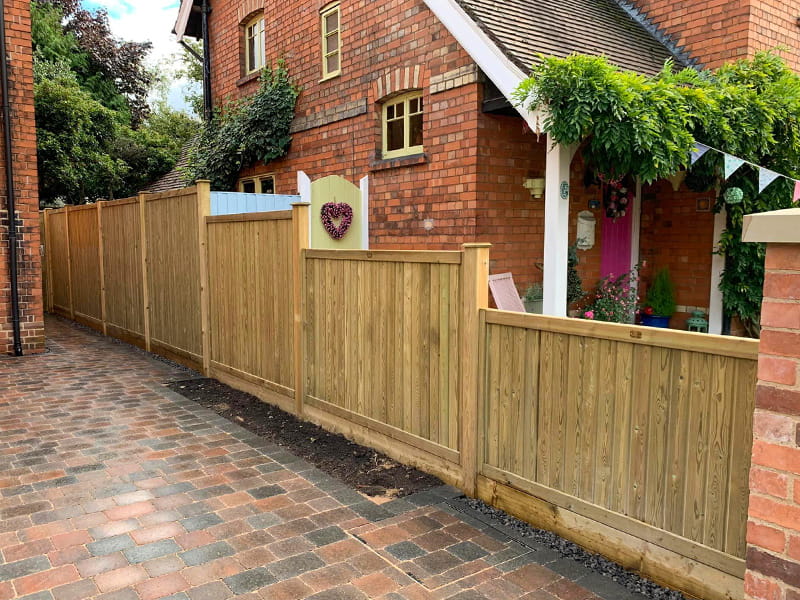 Front garden fencing