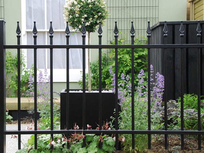 Garden metal fencing