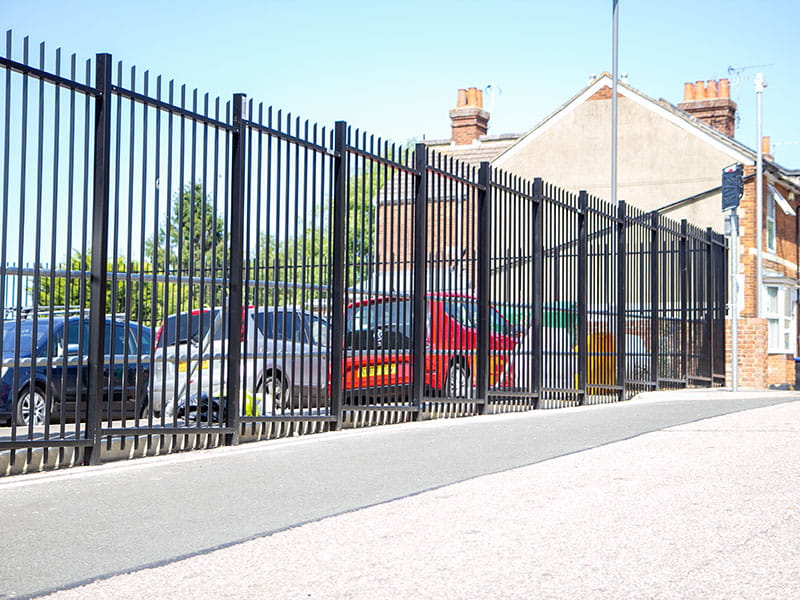 Vertical bar fencing