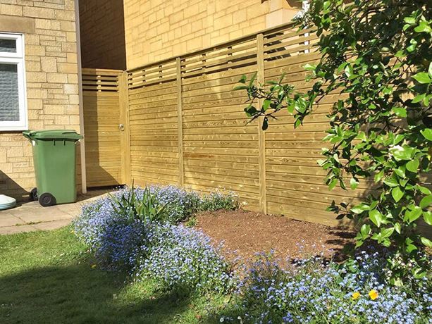 Canterbury Combi Fence Panels and Garden Gate