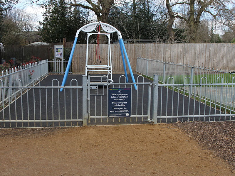 Anti Trap Bow Top Playground Gate