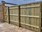 Traditional Featherboard Fence Rear With Gate