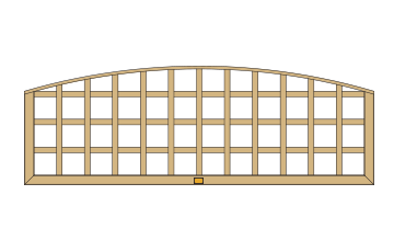 Convex square trellis
