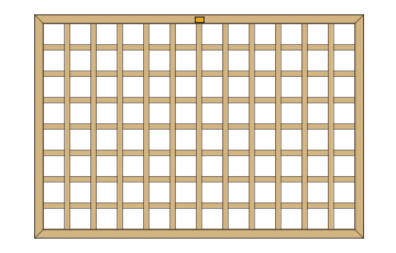 Premier square trellis
