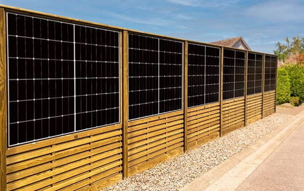 timber fencing solar fence panel