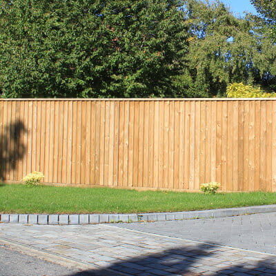 Traditional closeboard fencing