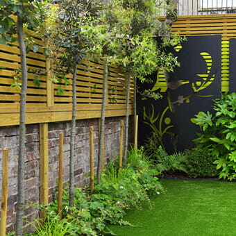 slatted fence