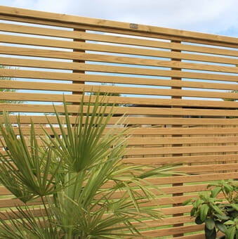 Venetian Slatted fence panels