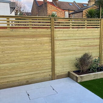 Canterbury combi Fence Panel