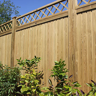 Tongue and Groove Effect Fence Panel